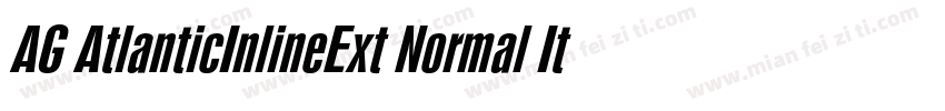 AG AtlanticInlineExt Normal Italic字体转换